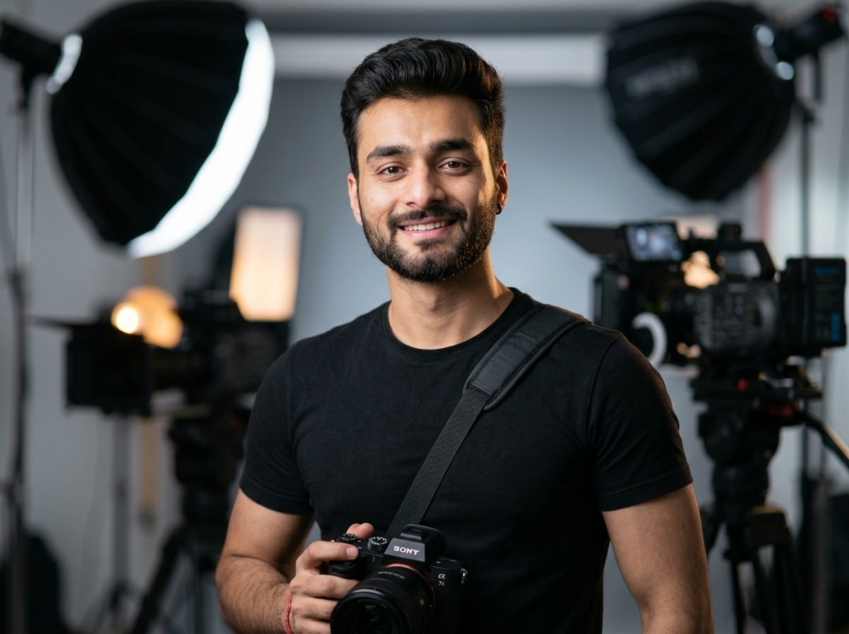 Ansh Kapoor in studio